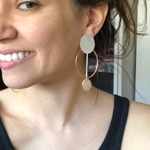 💎 [J Crew] Geometric Drop Earrings